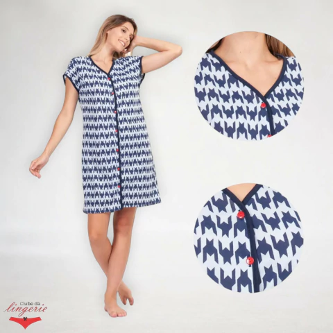 3007 Camisola Feminina Aberta Botão Pós Cirurgia Amamentação Senhora - comprar online