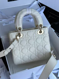 Bolsa Christian Dior mini off white - loja online