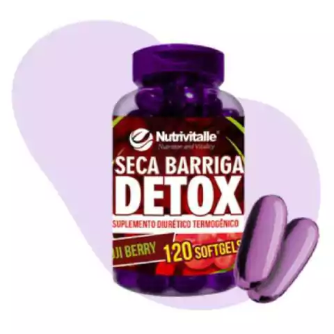 Seca Barriga Detox Goji Berry 120 Caps - Nutrivitalle
