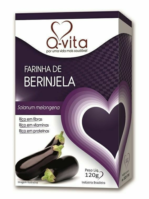 Farinha de Berinjela 120g Q-Vita