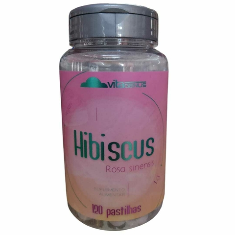 Hibiscus Rosa Sinensis da Vitagenus! Com 120 pastilhas veganas