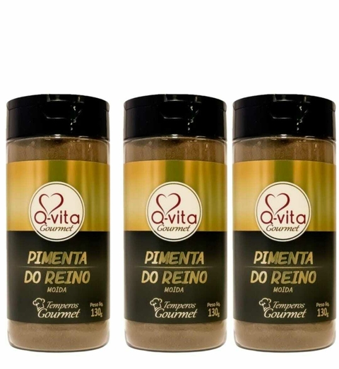 Pimenta do Reino Moída 130g Qvita Tempero Gourmet - (3unidades) - comprar online
