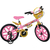 Bicicleta Infantil Bandeirante Aro 16" - Princesas Disney - Rosa/Dourado