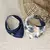 Babero Bandana Reversible - Azul Flores