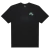 Camiseta preta da Nike com estampa Swoosh na parte frontal.