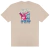 Camiseta Nike Sportswear Box com estampa colorida na parte de trás, apresentando uma caixa Nike e a frase "PUT THE HEAT On Your Feet".