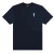Camiseta Nike Sport Boops na cor azul marinho com estampa discreta na parte frontal.