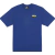 Camiseta azul com estampa amarela da marca High.
