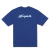 Camiseta azul da marca High Star com a palavra "High" estampada nas costas.