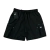 Shorts de treino pretos da Nike com bolsos laterais e etiqueta.
