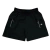 Shorts de treino pretos da Nike com detalhes em zíper.