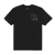 Camiseta preta da marca Thug Nine com estampa "LA" no peito.