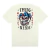 Camisa branca com estampa de caveira e palhaço, com as palavras "THUG NINE" e "WE AIN'T NO JOKE".