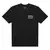 Camiseta preta da marca Thug Nine com o logo em branco na parte frontal