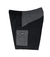Shorts de estilo moderno em preto e cinza, com bolso frontal.