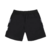 Shorts pretos da marca Thug Nine, com detalhes em cinza e bolso traseiro.