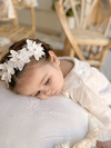 VINCHA FLORES CON STRASS
