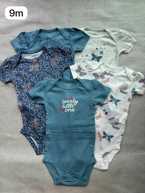 Kit de bodies borboletas - 9m