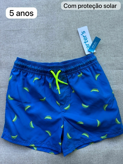 Roupa piscina shorts avulso banana - 5 anos