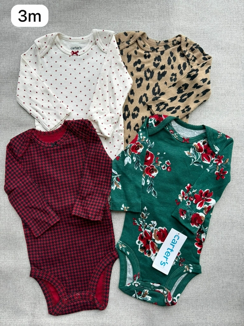 Kit de bodies onça manga longa - 3m