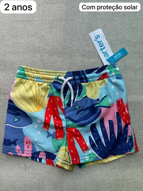 Shorts avulso piscina com proteção solar - 2 anos