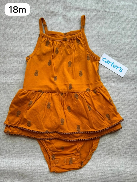 Romper vestido abacaxi - 18m