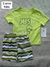 Nike conjunto camiseta neon com shorts - 2 anos
