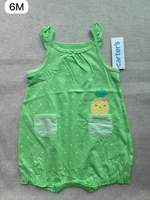 Romper verde limão - 6m
