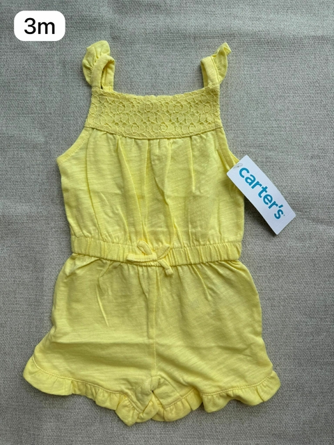 Macacão amarelo limão - 3m