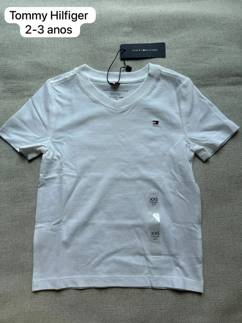 Tommy Hilfiger camiseta branca 2-3 anos