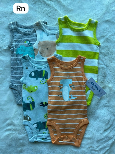 Kit de bodies regata laranja - RN