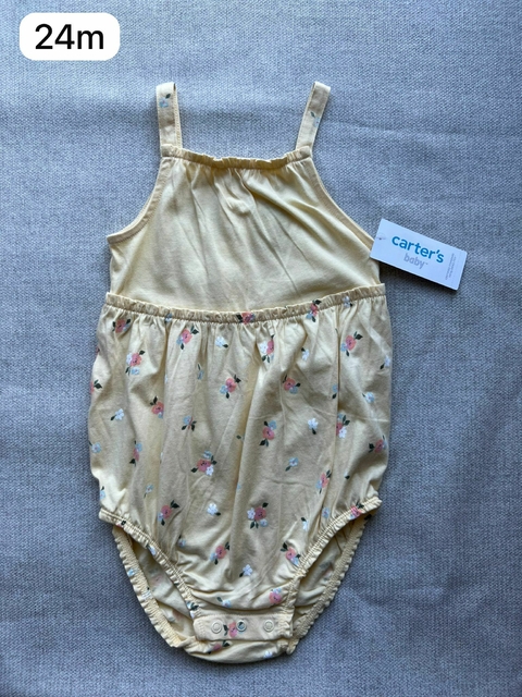 Romper flores amarelinho - 24m