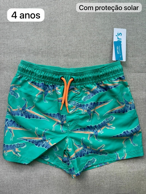 Roupa piscina shorts avulso peixes - 4 anos