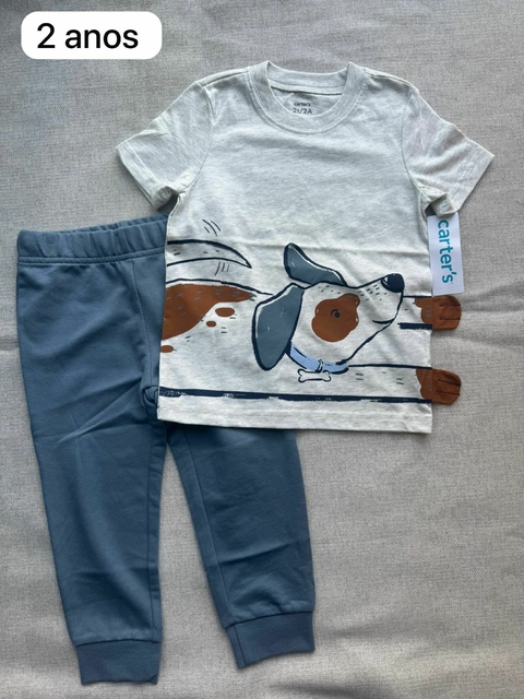 Conjunto camiseta com calça dog - 2 anos