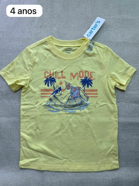 Camiseta avulsa amarela - 4 anos