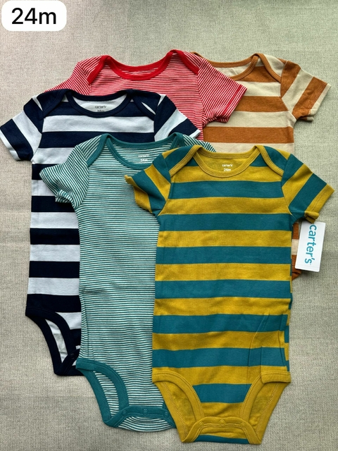 Kit de bodies listrado - 24m