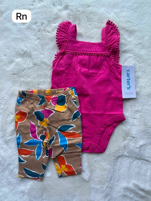 Conjunto flores pink - RN