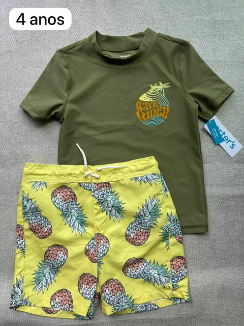 Conjunto de piscina com proteção solar - 4 anos