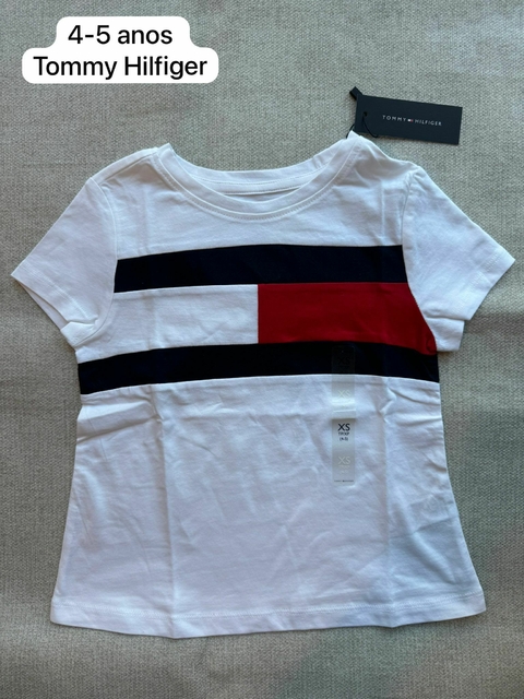 Tommy Hilfiger blusa branca 4-5 anos