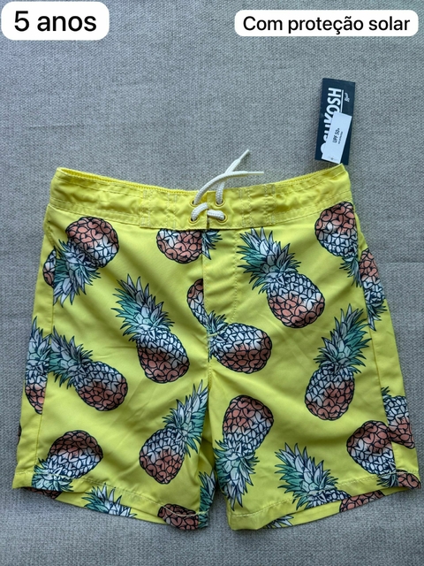 Shorts avulso piscina com proteção solar - 5 anos