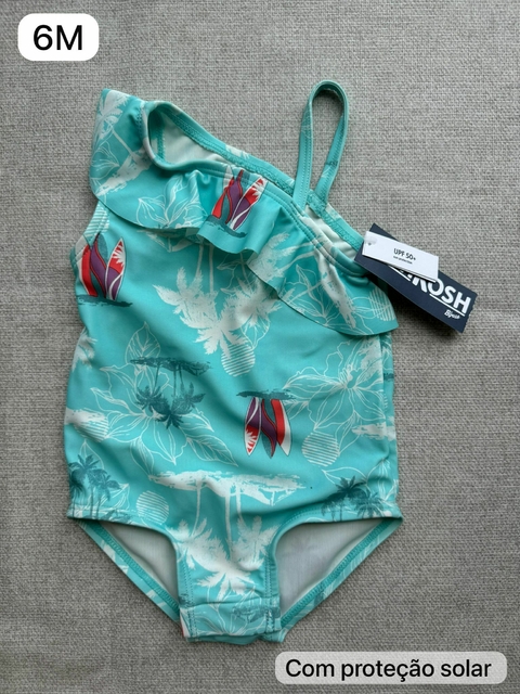 Roupa de piscina maiô com proteção solar - 6m