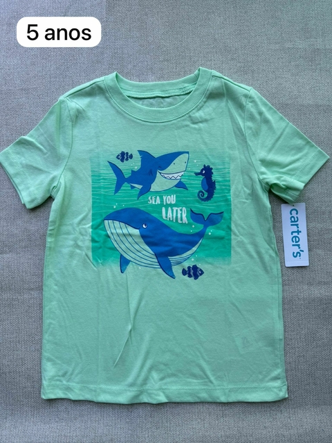 Camiseta avulsa baleia - 5 anos