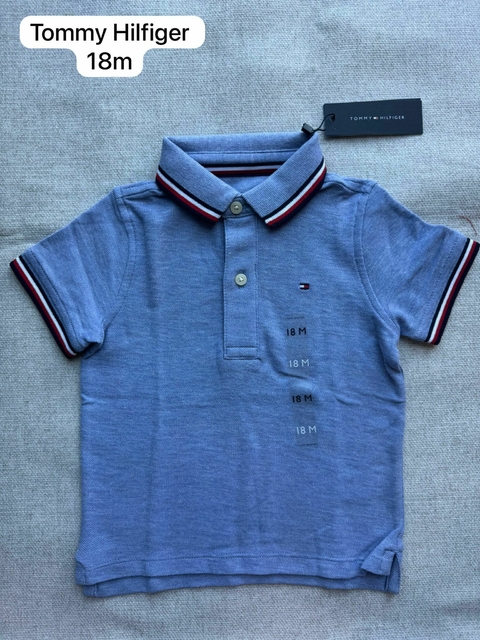 Tommy Hilfiger polo azul claro - 18m