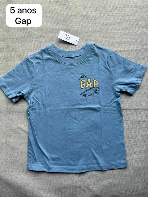 Gap camiseta azul claro - 5 anos