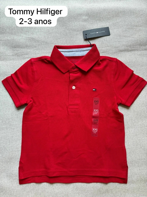 Tommy Hilfiger polo vermelho 2-3 anos