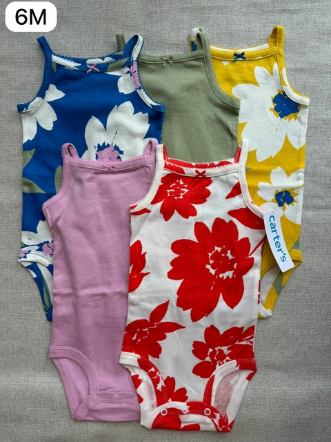 Kit de bodies regata flores - 6m