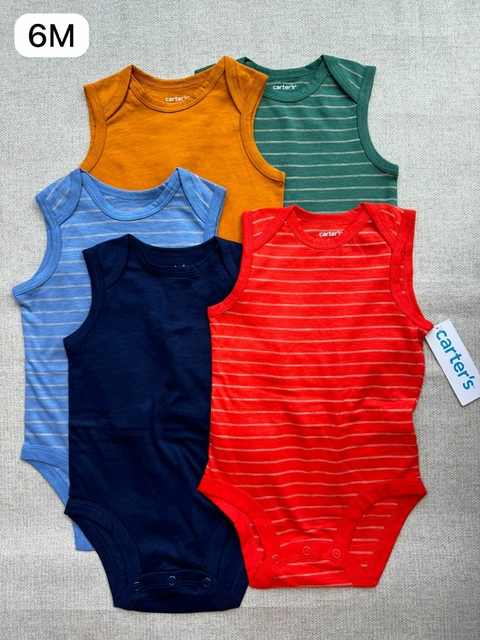 Kit de bodies regata colorido - 6m