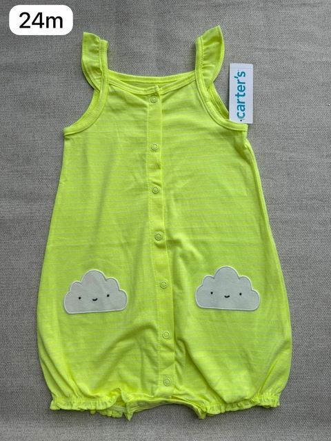 Romper neon nuvem - 24m