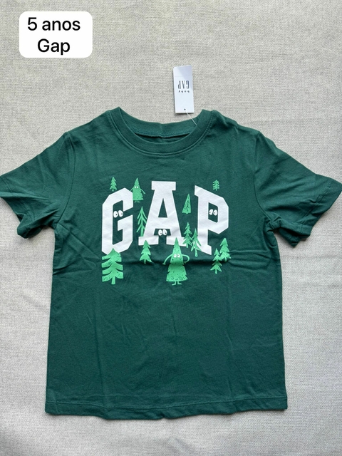Gap camiseta verde floresta - 5 anos