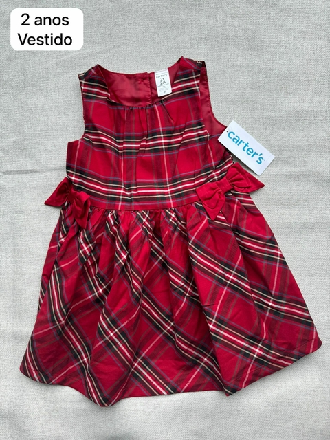 Vestido festa vermelho - 2 anos
